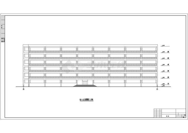 太原市某职业学院1.3平米6层框架结构教学楼其他建筑设计CAD图纸-图一