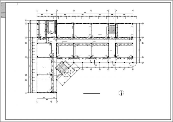 广州某大学7000平米6层框架结构教学楼其他建筑设计CAD图纸_图1