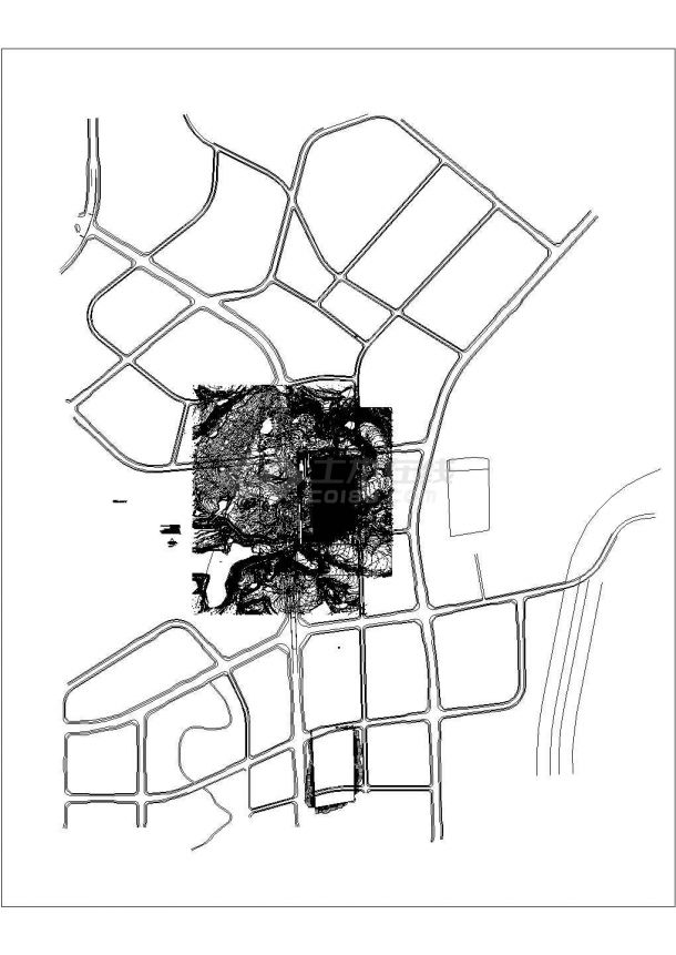 [重庆]生态工业园自来水厂工艺场平CAD节点施工图-图一