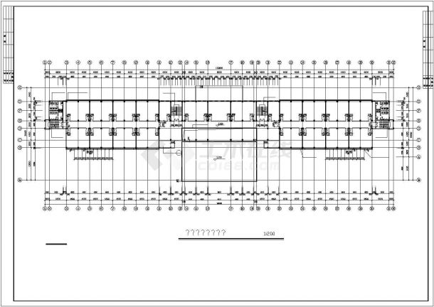天津市第七中学1.1万平米6层框架结构教学楼其他建筑设计CAD图纸-图二