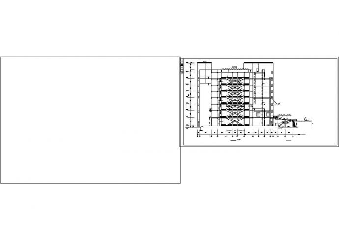 潮州市某职业学院1.1万平米8层框架结构教学楼建筑设计CAD图纸_图1