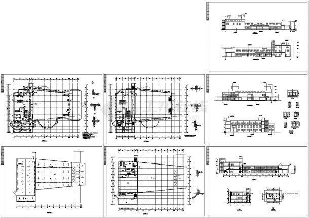 食堂平面布置设计施工图（共7张）-图一