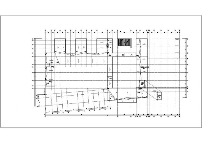 石家庄市某中学1.1万平米4层框架结构教学楼平面设计CAD图纸_图1