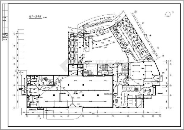 某医院小高层门诊综合楼配电设计cad电气施工平面图（甲级院设计）-图二