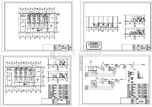 空压机站全套工艺CAD图纸-图二