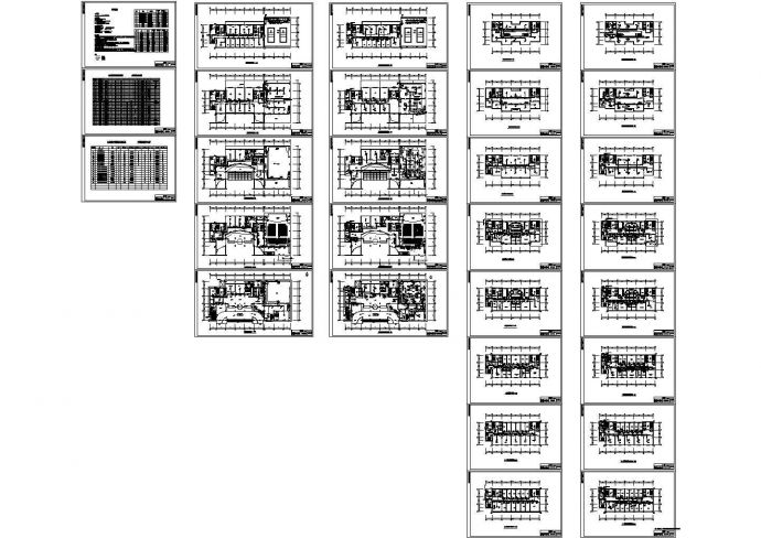 北方某二十三层办公楼多联机系统设计cad图，共二十九张_图1
