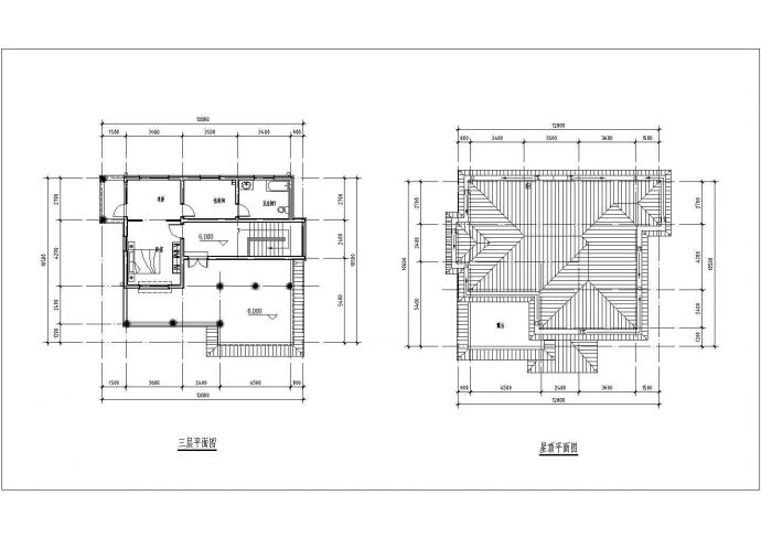 某三层砖混结构独栋别墅设计cad建筑施工图（含设计说明，带效果图）_图1