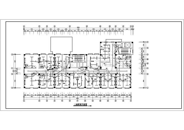 某多层医院电气照明设计cad全套施工平面图（甲级院设计）-图二