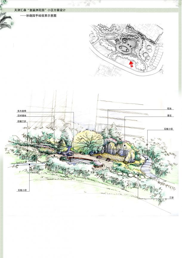 [天津]生态社区景观规划设计方案（二）-图一