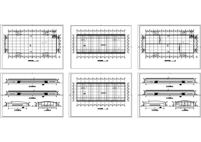 单层工业厂房车间建筑方案设计CAD图_图1