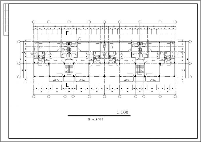 大学城安置区公寓之(CAD)设计建筑图_图1