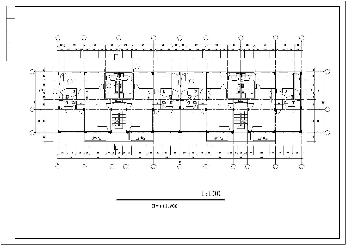 大学城安置区公寓之(CAD)设计建筑图
