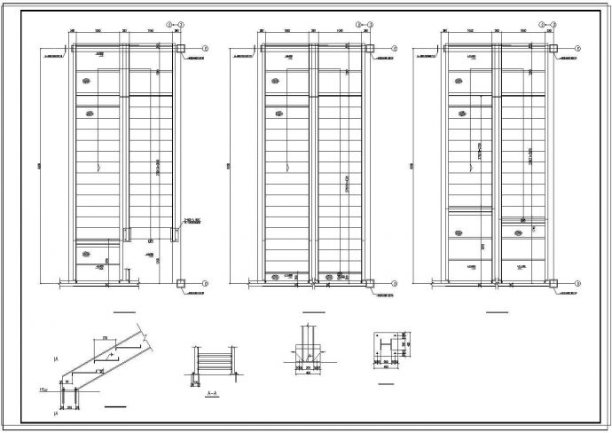 厂房设计_41.2x29.2m4层钢结构厂房cad结施全图_图1