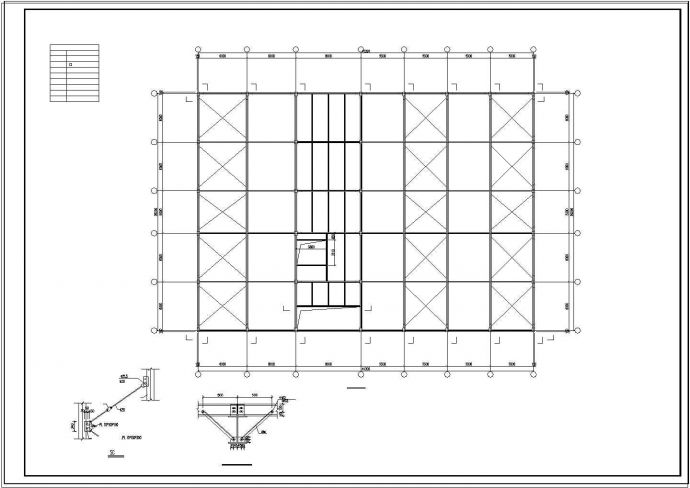 厂房设计_一套钢结构多层厂房cad结构设计施工图纸_图1