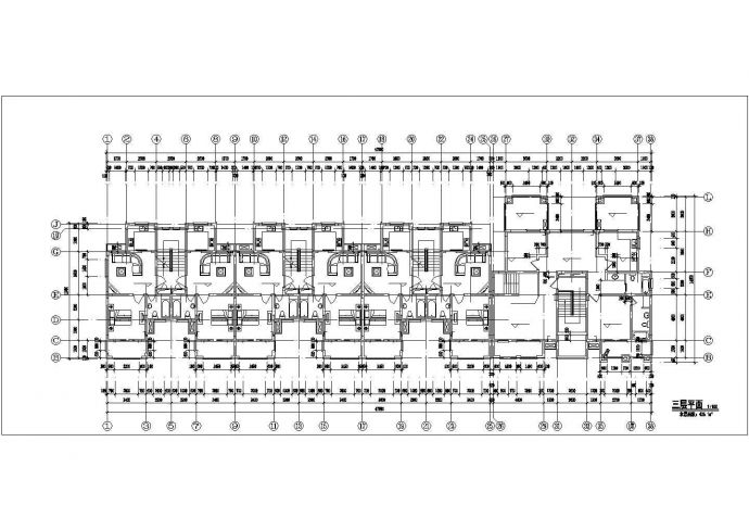 一整套齐全的花园洋房住宅楼cad设计施工图纸_图1