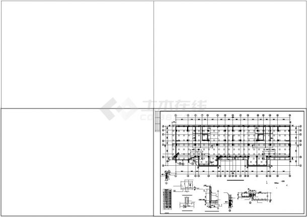 异型柱高层建筑cad施工设计工程图纸（转换层）-图二