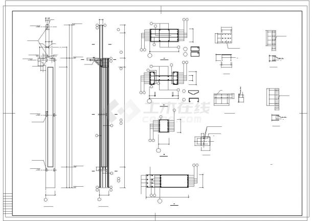 厂房设计_114x63m 单层钢结构厂房结施cad图纸-图一