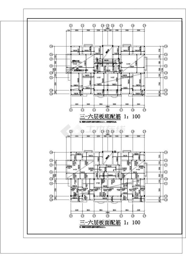 山水公寓2号住宅楼建筑cad图，含设计说明-图二