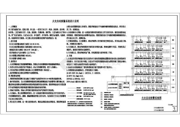 某医院门诊住院大楼弱电系统设计cad全套施工图（含设计说明，含消防设计）-图二