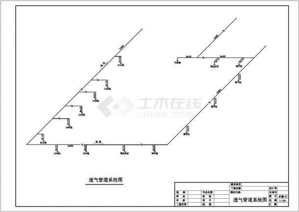 某污水处理工程CASS工艺设计cad详细施工图-图二