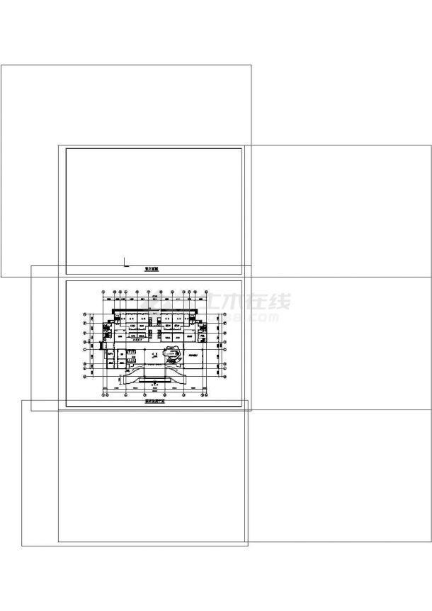 某现代二十层高层酒店CAD方案图纸非常标准CAD图纸设计-图二