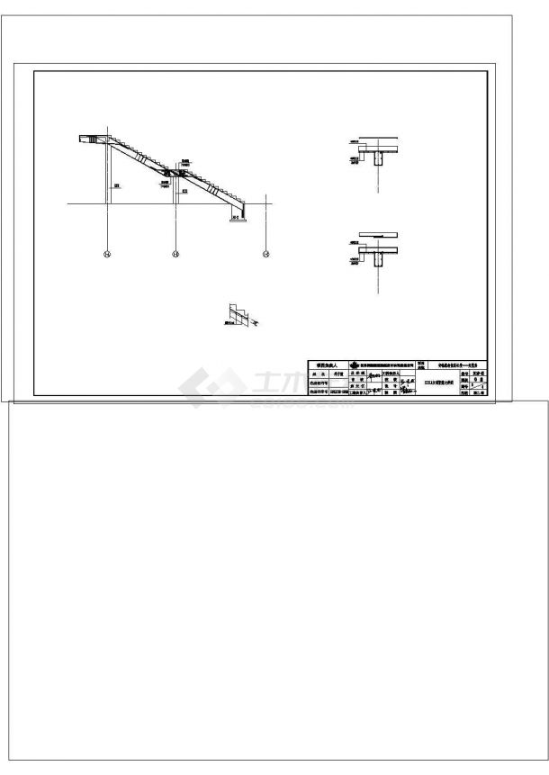 疏散楼梯非常标准CAD图纸设计-图一