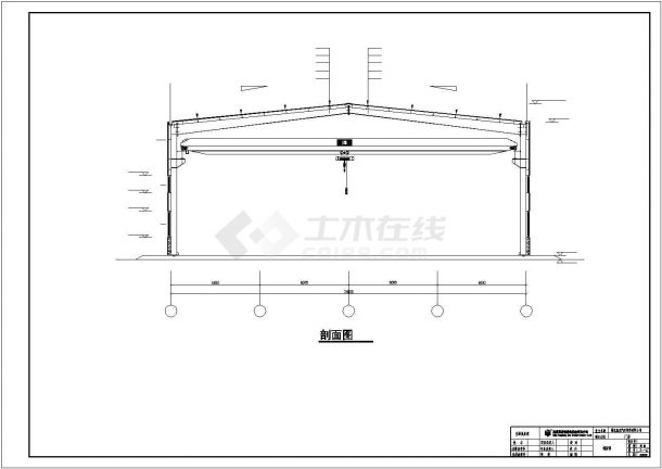 【最新】某汽配有限公司钢结构工程设计方案CAD图纸-图一