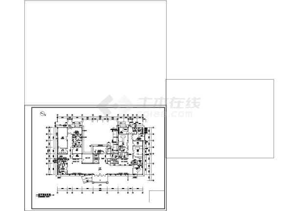 某医院一层室内装饰工程cad设计施工图-图一