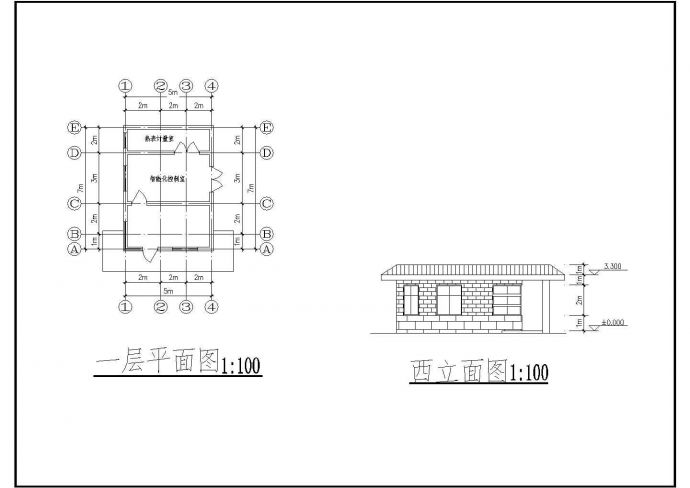某市两层砖混结构高级娱乐会所工程设计cad图纸（含设计说明）_图1