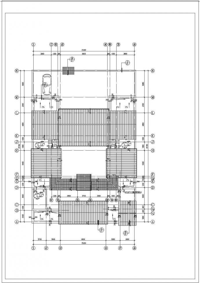 四合院住宅建筑设计方案施工图_图1
