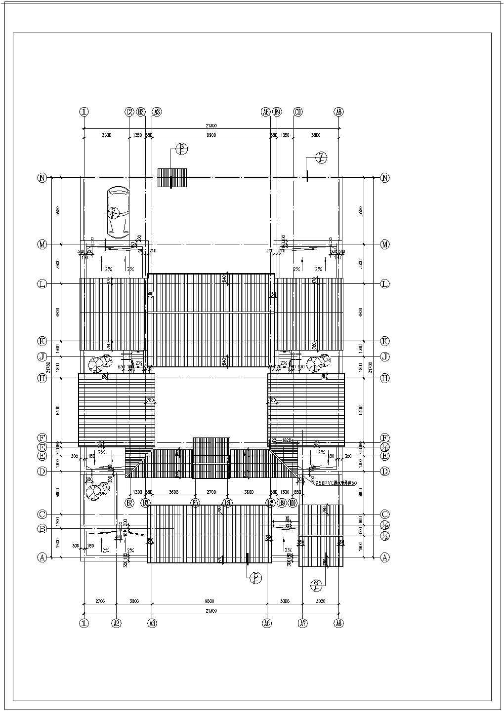 四合院住宅建筑设计方案施工图