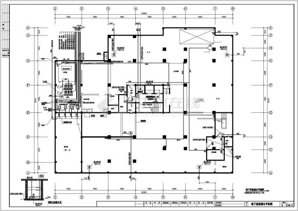 某24层公寓住宅楼给排水施工图纸（标注明细）（长56.54米 宽39米）-图一