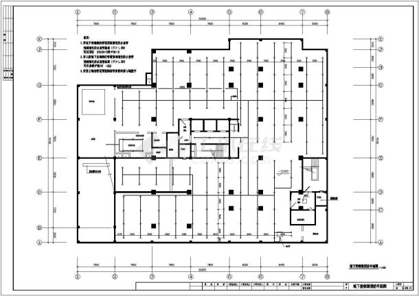 某24层公寓住宅楼给排水施工图纸（标注明细）（长56.54米 宽39米）-图二