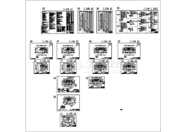 [湖南]大型高层商住楼强电系统电气施工图240张（含15栋 地下室）-图二