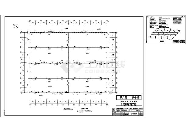 成都某物流公司钢结构工程设计施工图CAD-图二