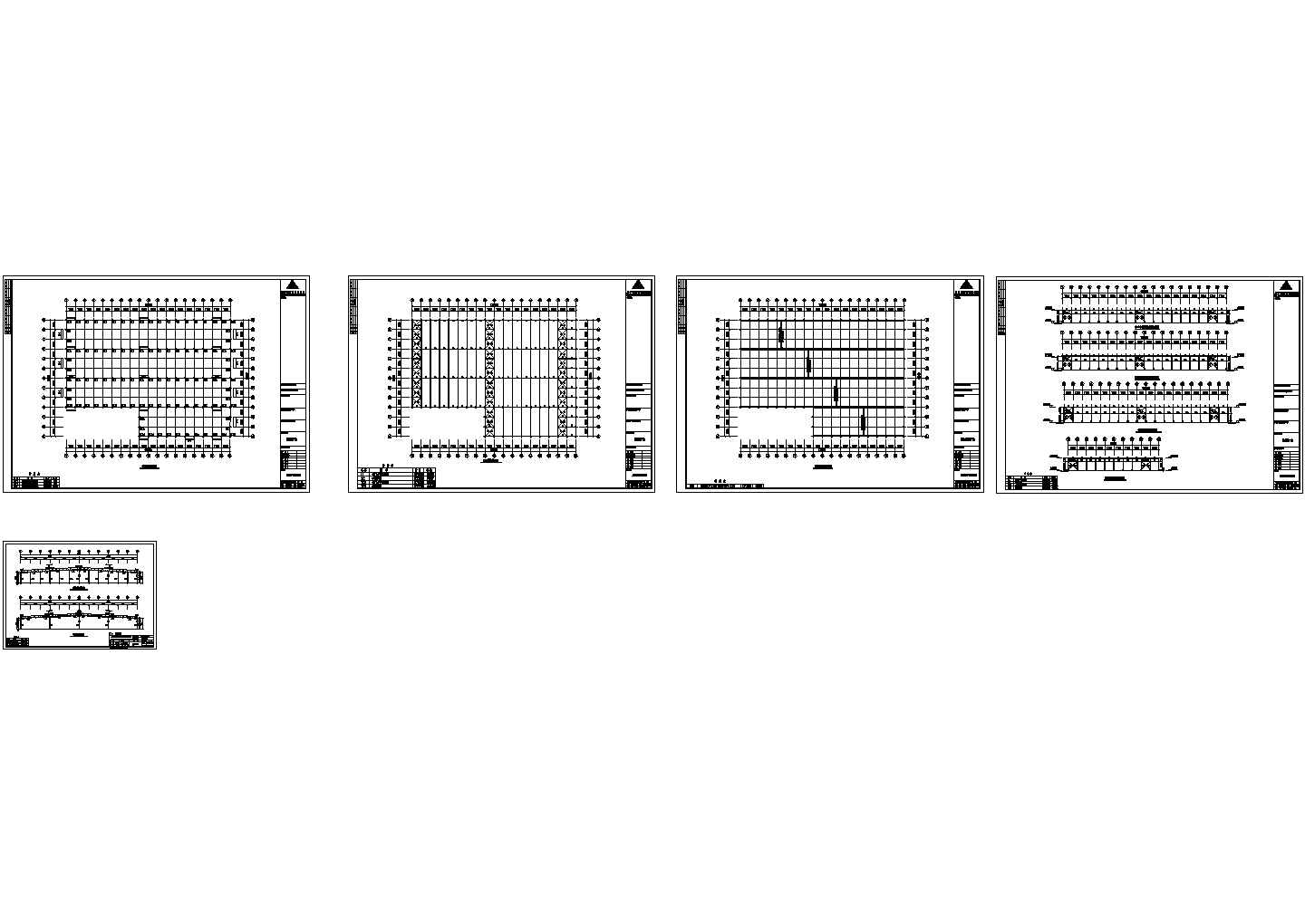 浙江某木材加工厂钢结构车间建筑设计CAD施工图