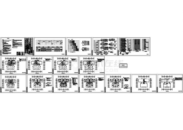 昆明某六层住宅楼全套电气施工图-图一
