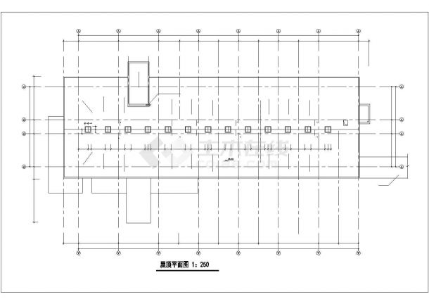 南京某大学5500平米四层框架结构行政办公楼平面设计CAD图纸-图一