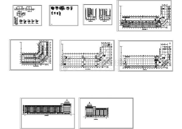 某大厦建筑设计CAD施工详图-图一