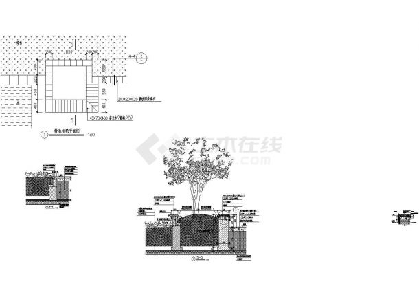 某空中花园景观工程全套cad施工图-图二