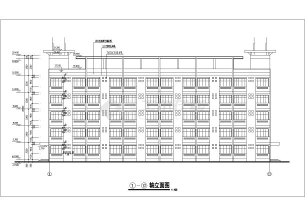 宿舍楼立面图手绘图片