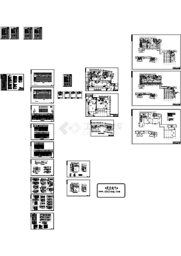 高层小区建筑地下室电气施工图纸-图一