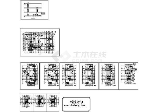 高层综合楼楼宇自控系统施工图纸（CAD，11张图纸）-图一