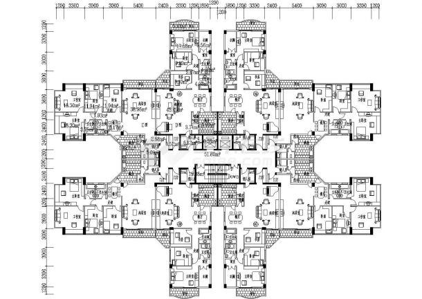 某14层住宅楼建筑设计方案图-图二