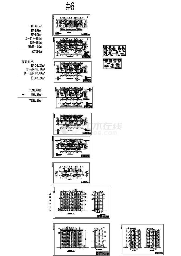 某12层住宅楼建筑设计方案图-图一