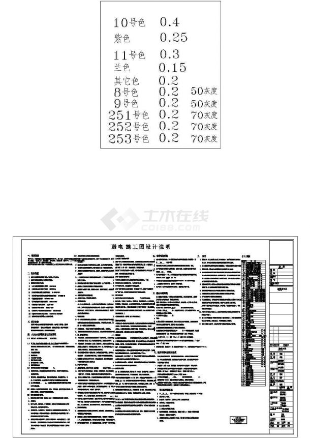 一类高层综合楼强弱电全套施工cad图纸-图二