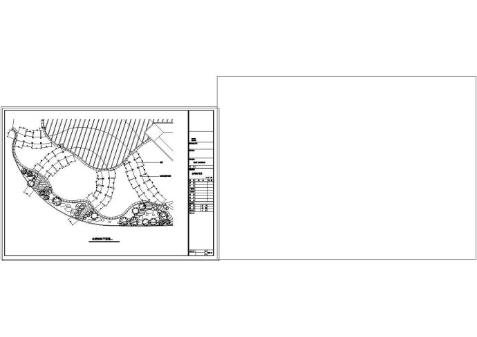 杭州某广场环境景观绿化cad施工图_图1