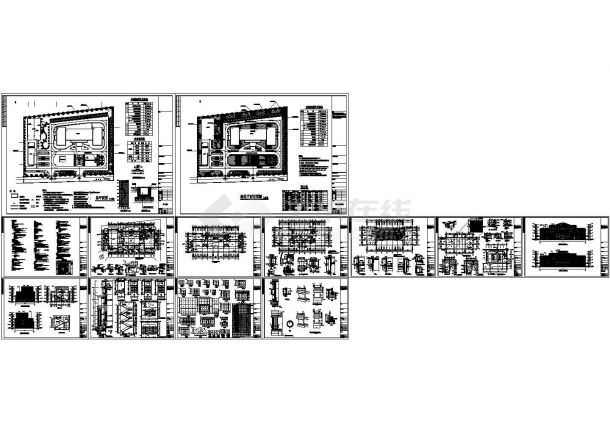 某四层办公楼（七度抗震）建筑施工图（CAD，13张图纸）-图一