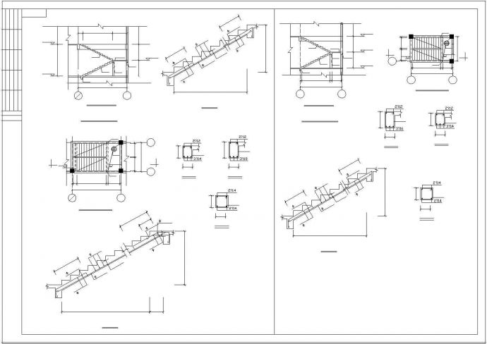 2层底框建筑cad结构全套设计施工图纸_图1
