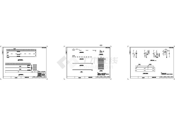 交通工程标线大样构造祥图-图二